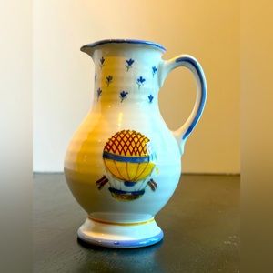 Prestige Place Hot Air Balloon Small Pitcher / Creamer Provence Collection  5.5"